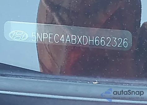 2013 Hyundai Sonata Limited 2.0T z USA, uszkodzony, nr VIN 5NPEC4ABXDH662326